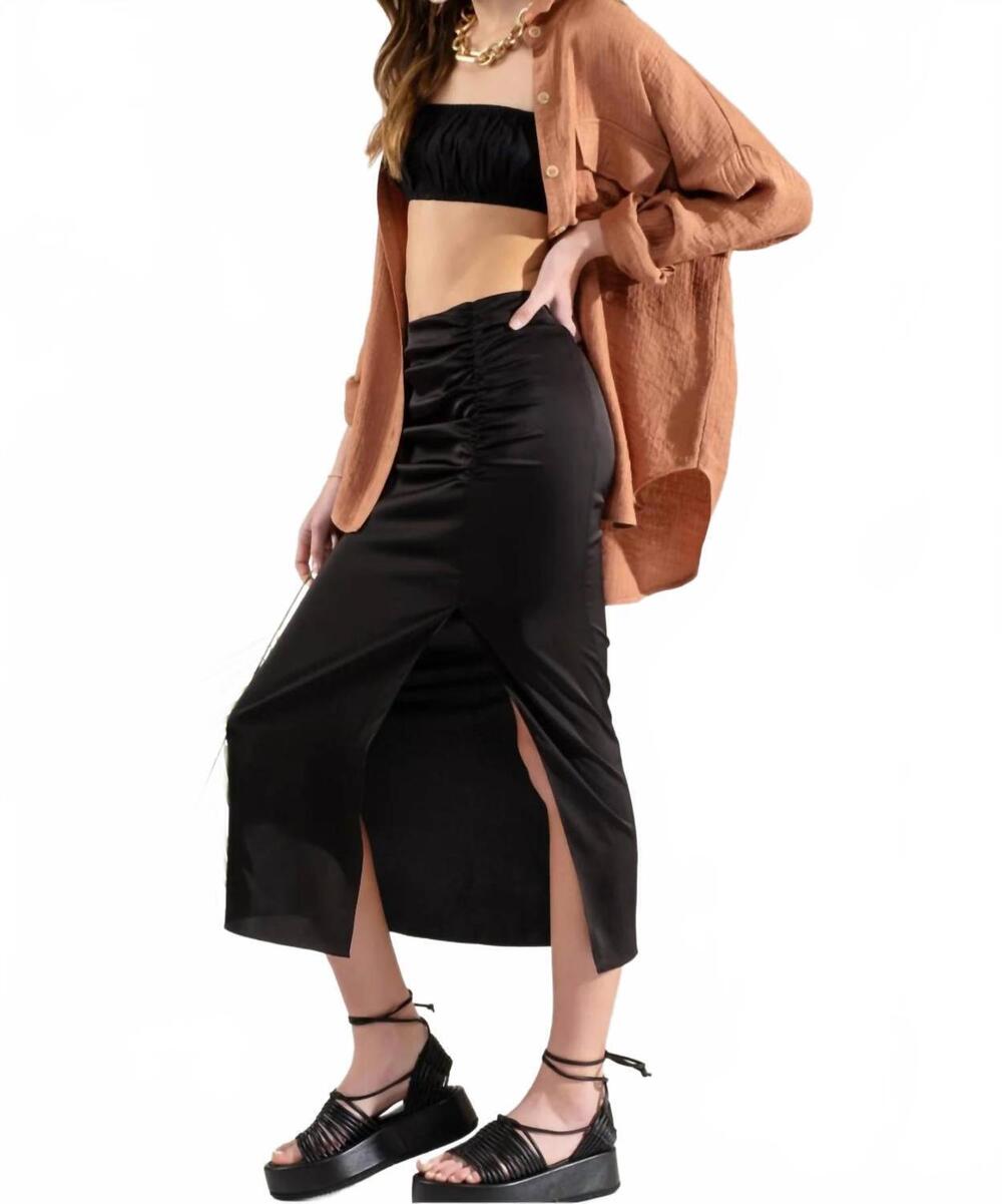 NEW BLU PEPPER boho button down oversized shirt in sienna
